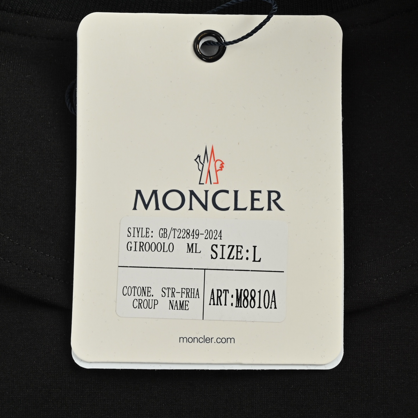 Moncler/蒙口 拼色刺绣徽标logo织带套装拉链外套