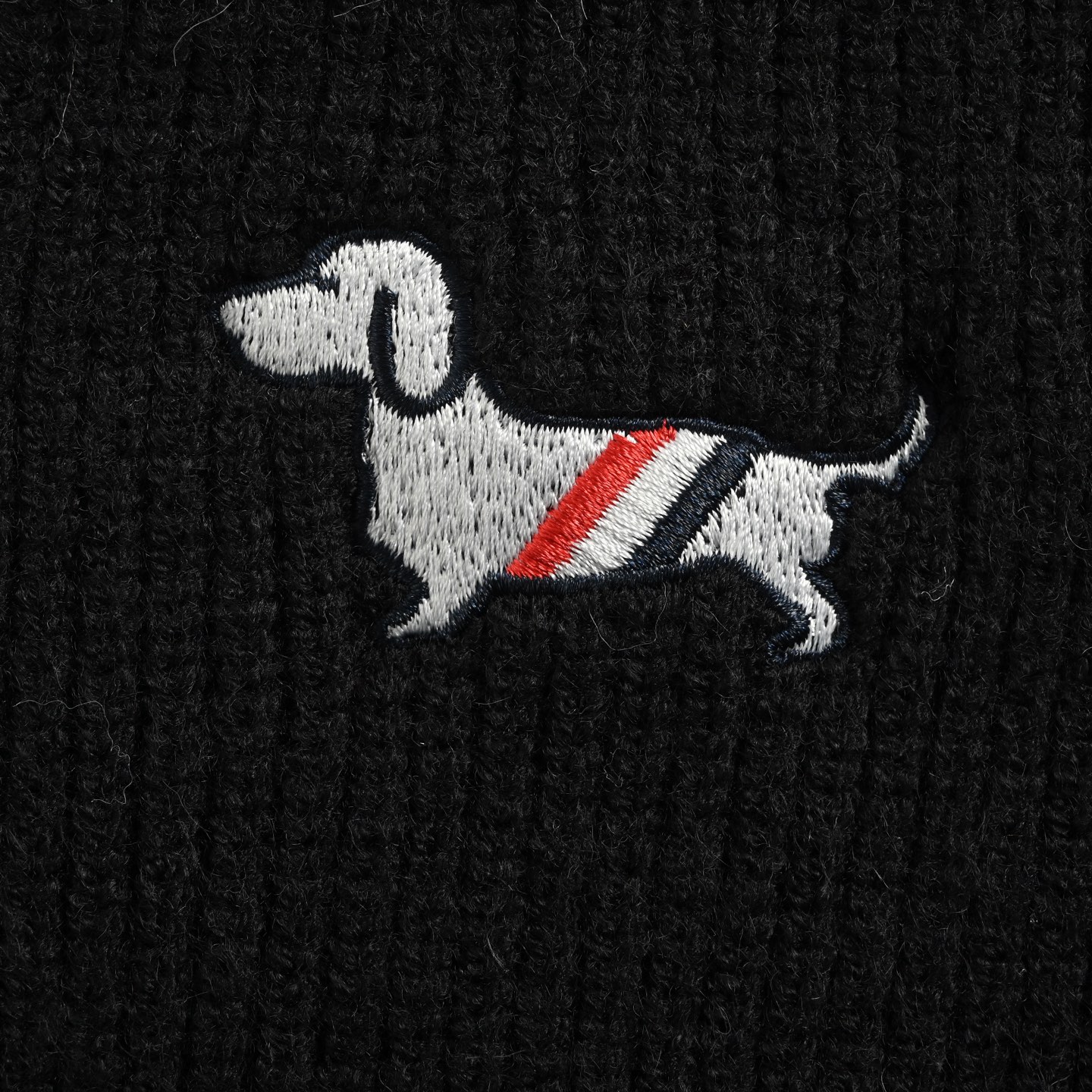 Thom Browne/汤姆布朗 25Fw 香肠狗拼接开衫毛衣