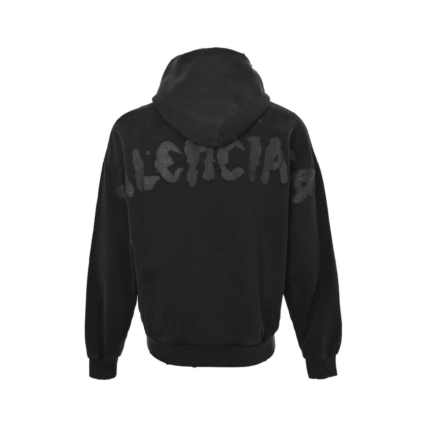 Balenciaga/巴黎世家 后背涂鸦字母水洗拉链外套