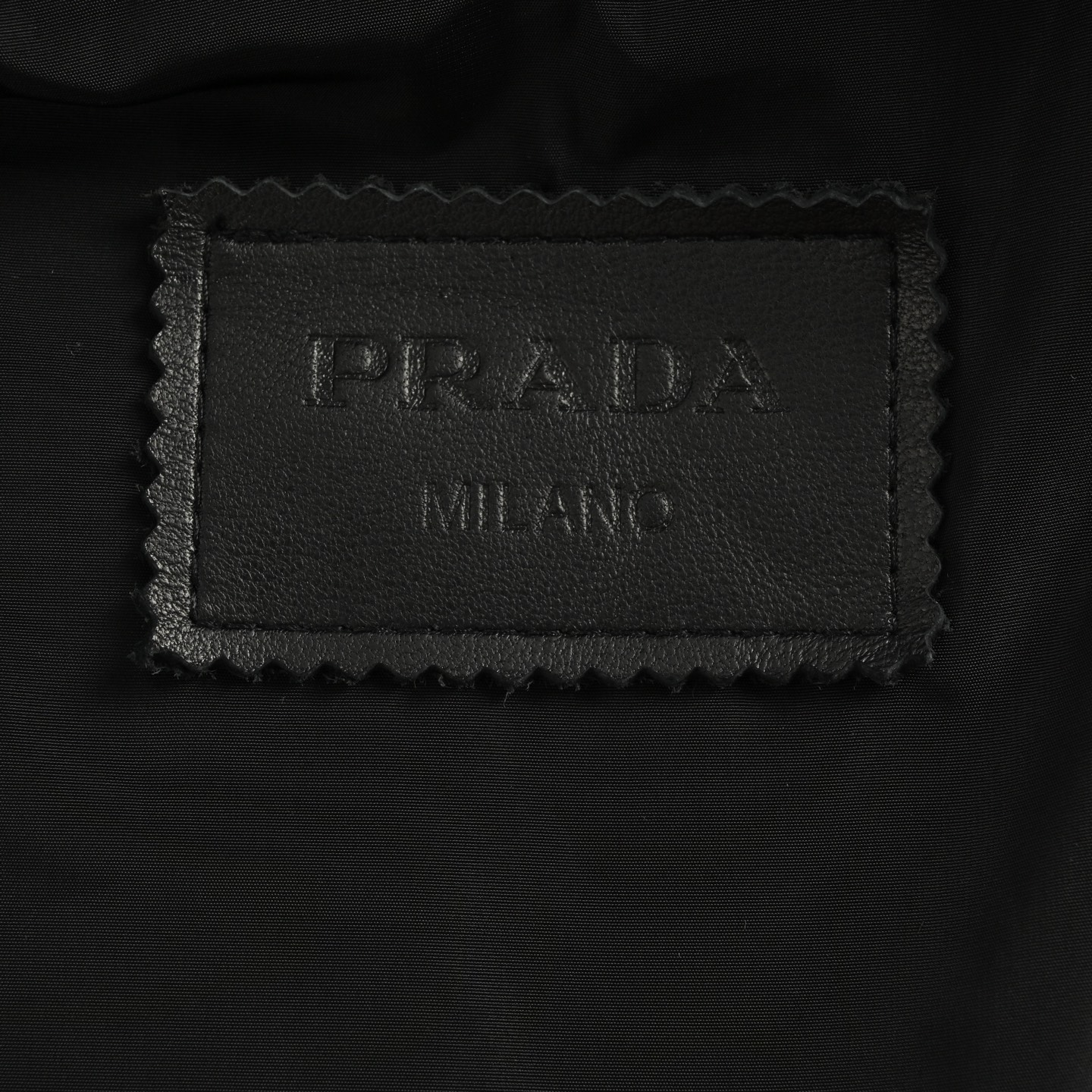 Prada/普拉达 三角标单排扣皮衣夹克外套