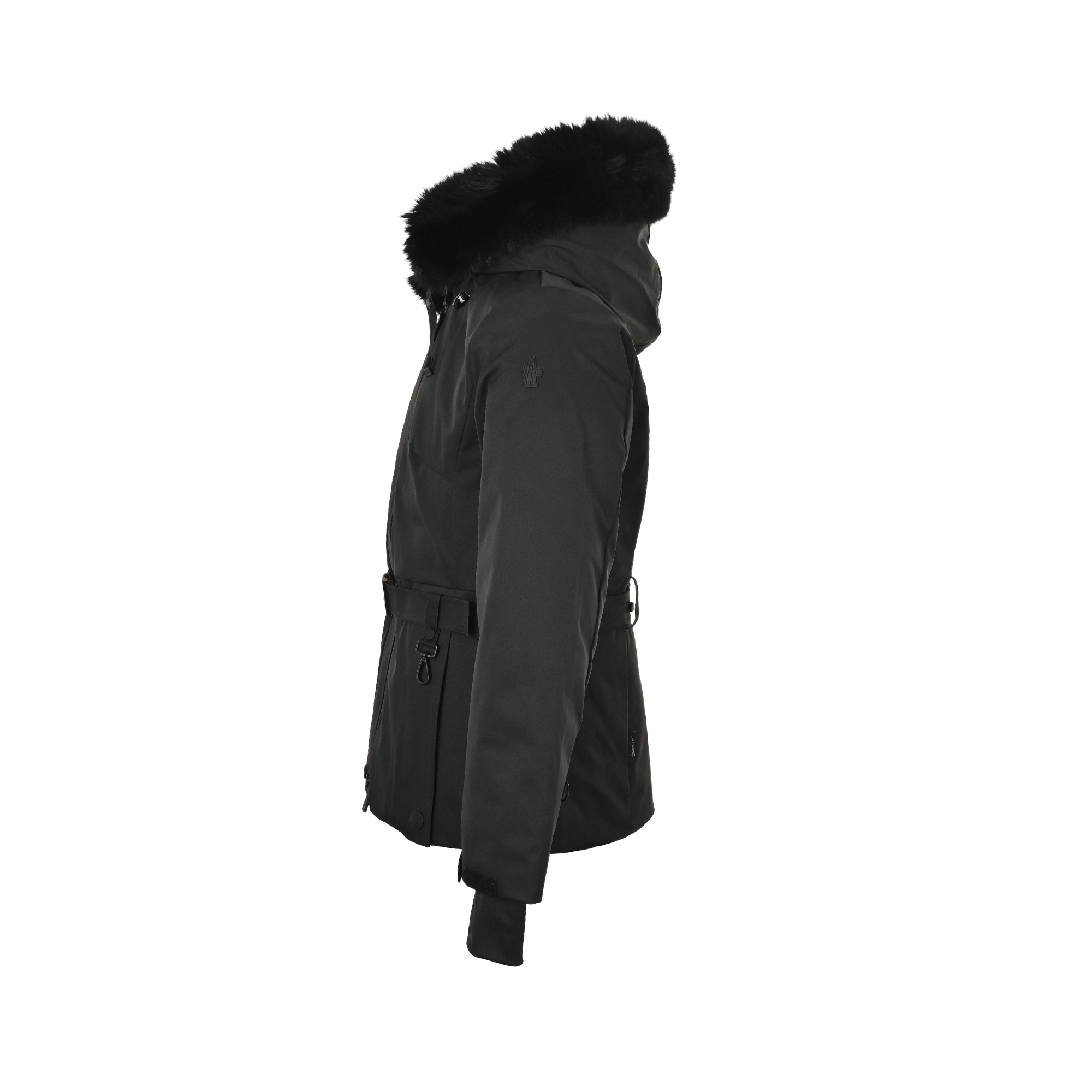 Moncler 蒙口 Bauges披肩连帽狐狸毛领羽绒服