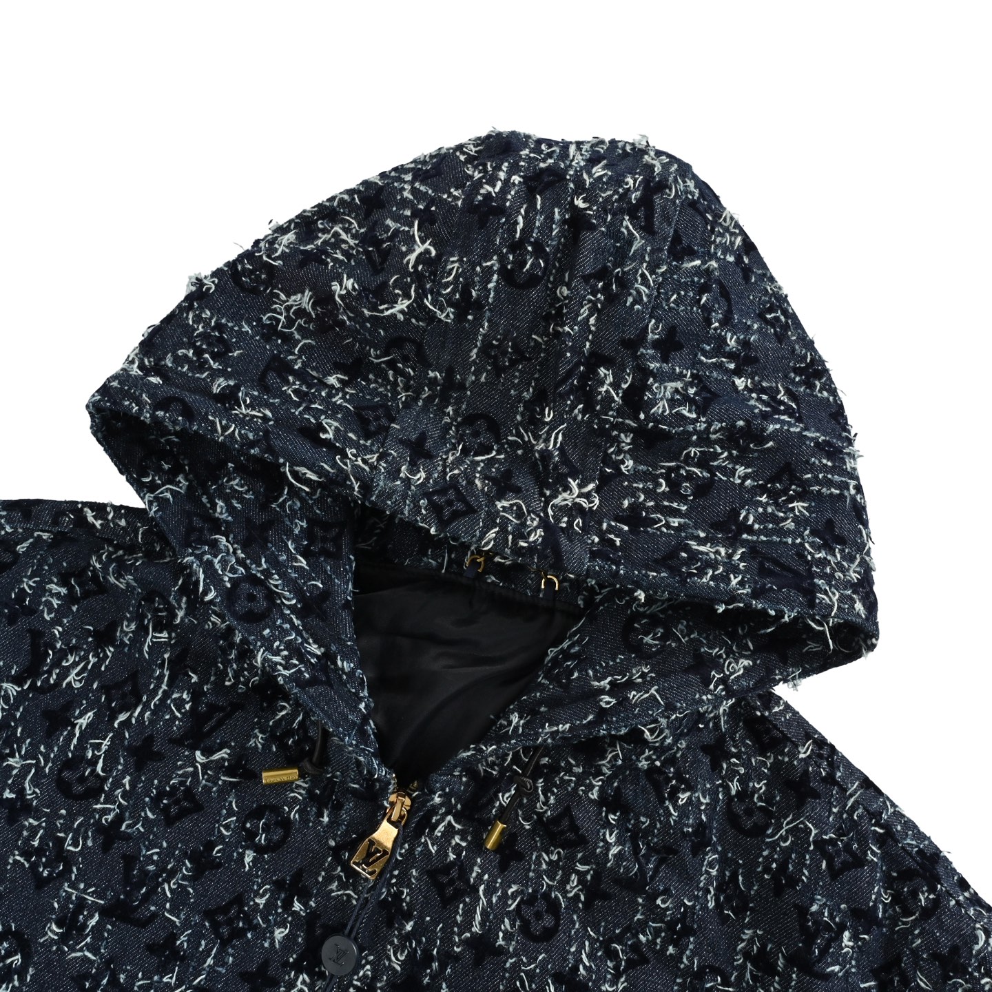 Louis Vuitton/路易威登 25Fw 满印植绒流苏提花牛仔外套