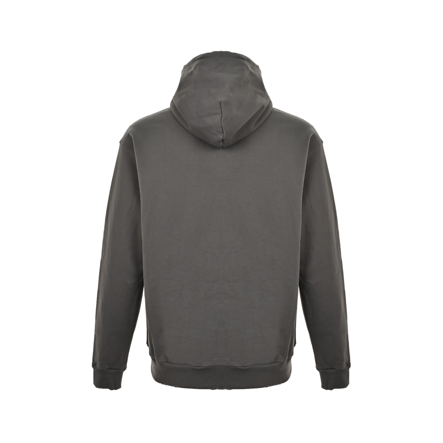 Balenciaga/巴黎世家 HUMAN BEING字母贴布连帽外套烟灰