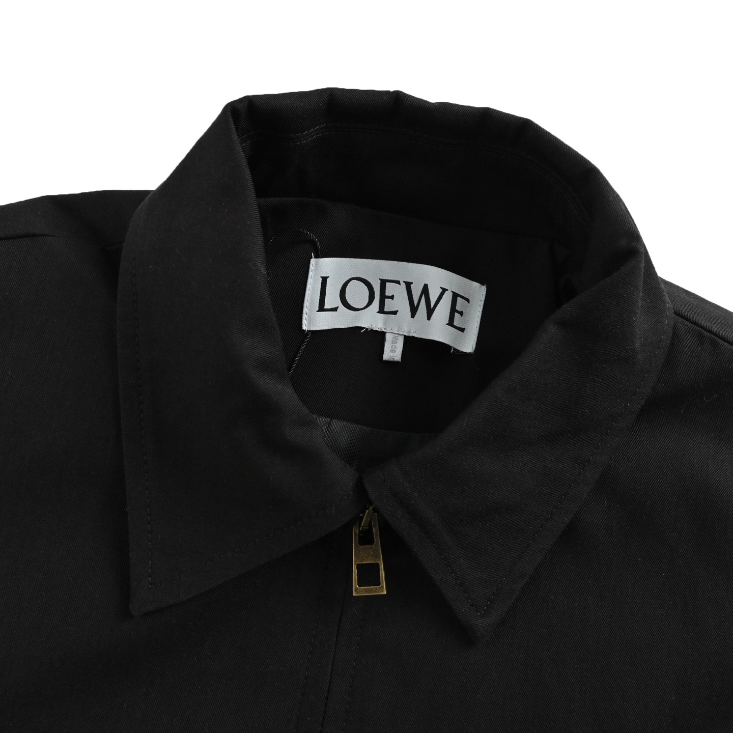 Loewe/罗意威 25Fw 后皮标褶皱夹克外套