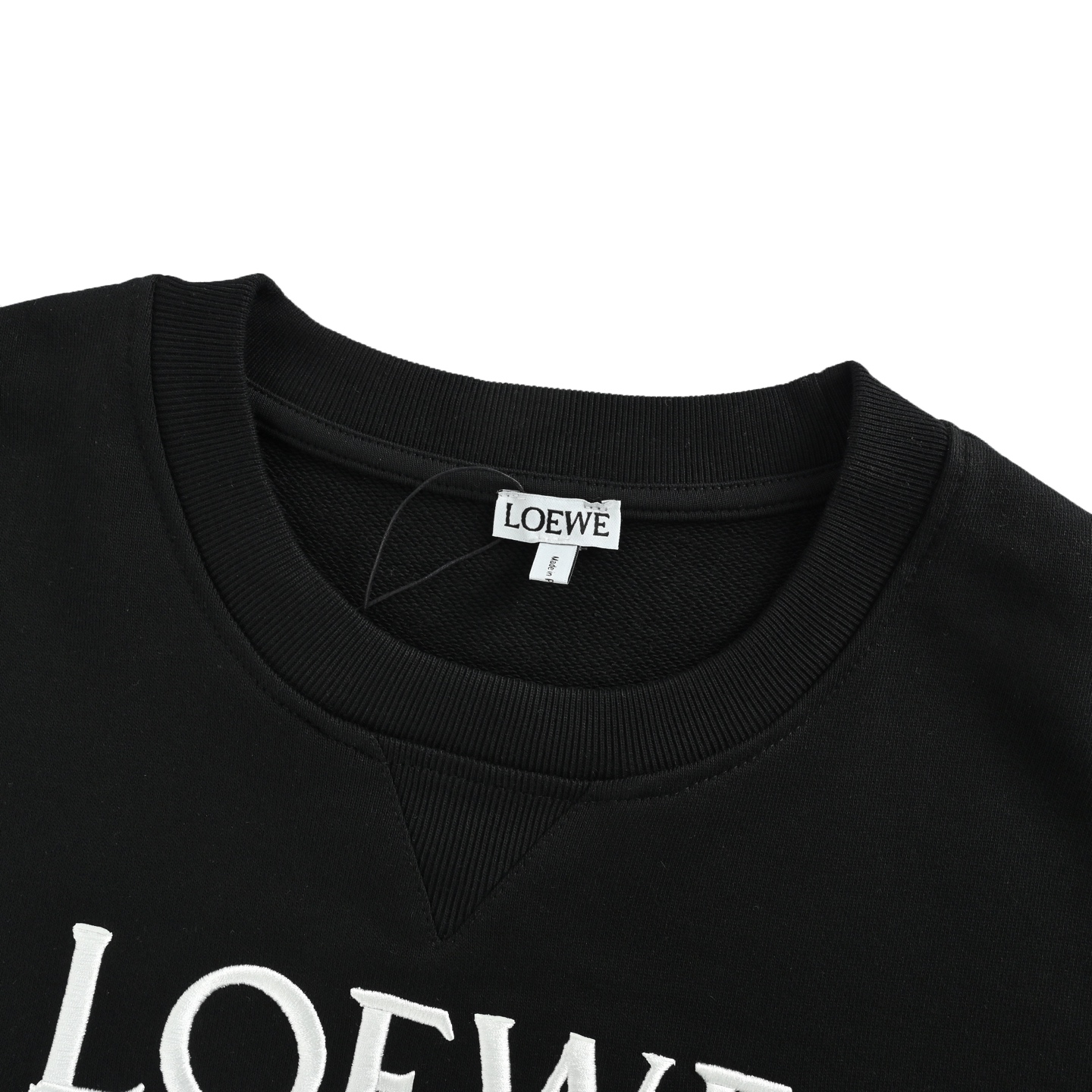 Loewe/罗意威 昂跑联名刺绣logo圆领卫衣 黑色 灰色