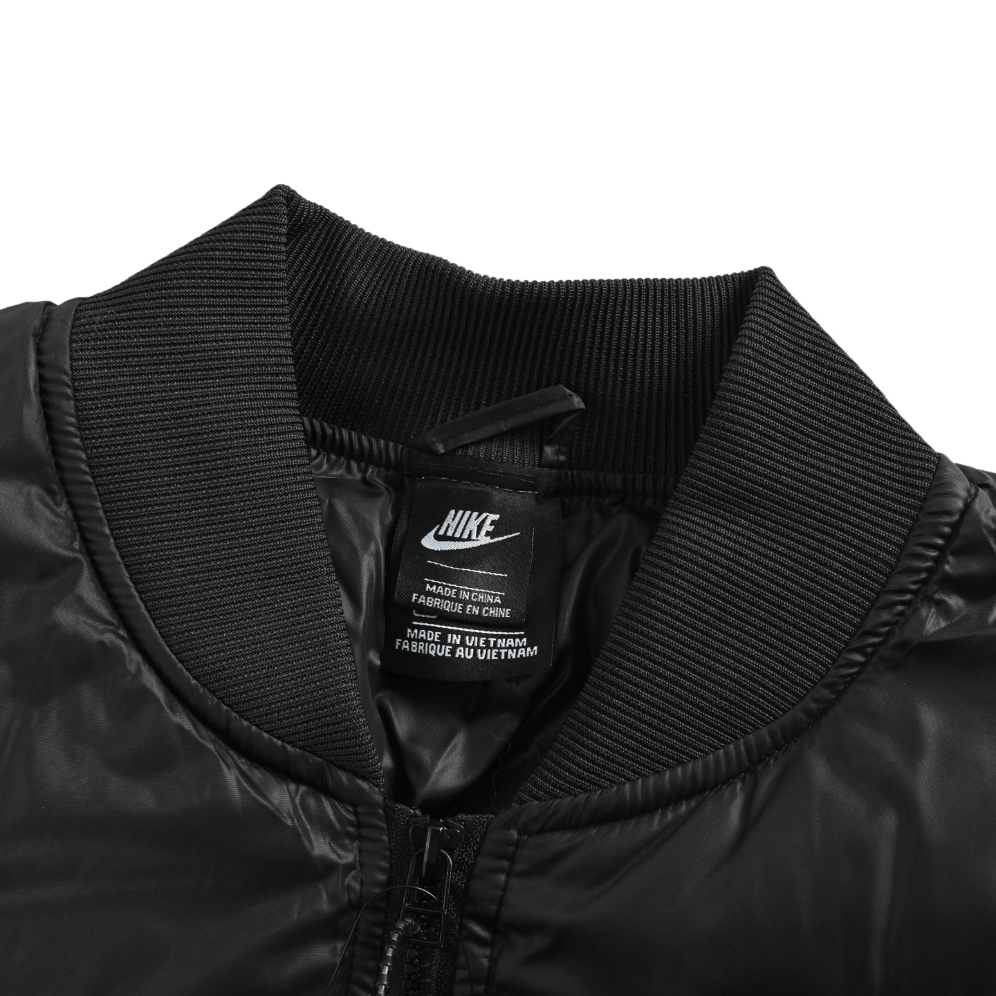 Nike/耐克 硅胶小标飞行棉服外套 黑色 军绿色