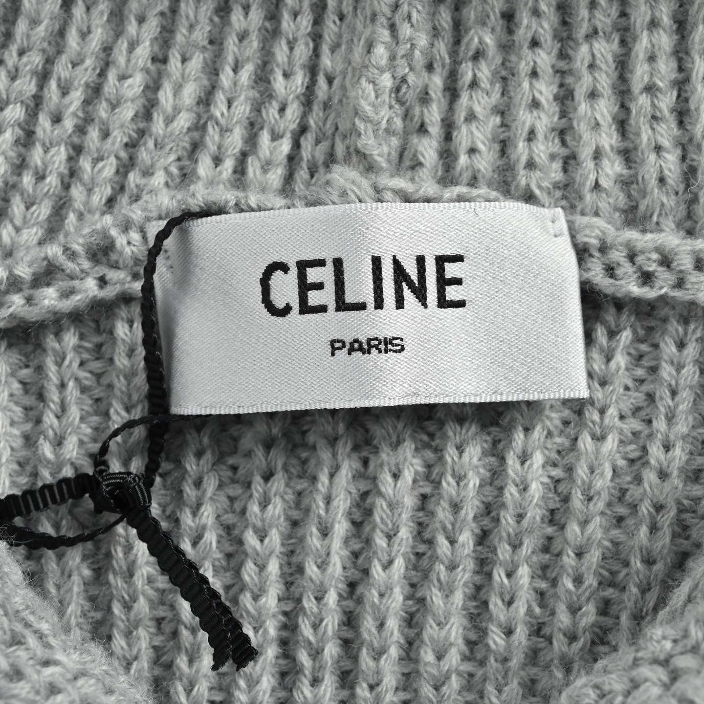 Celine/赛琳 25Fw 刺绣标识针织连帽毛衣