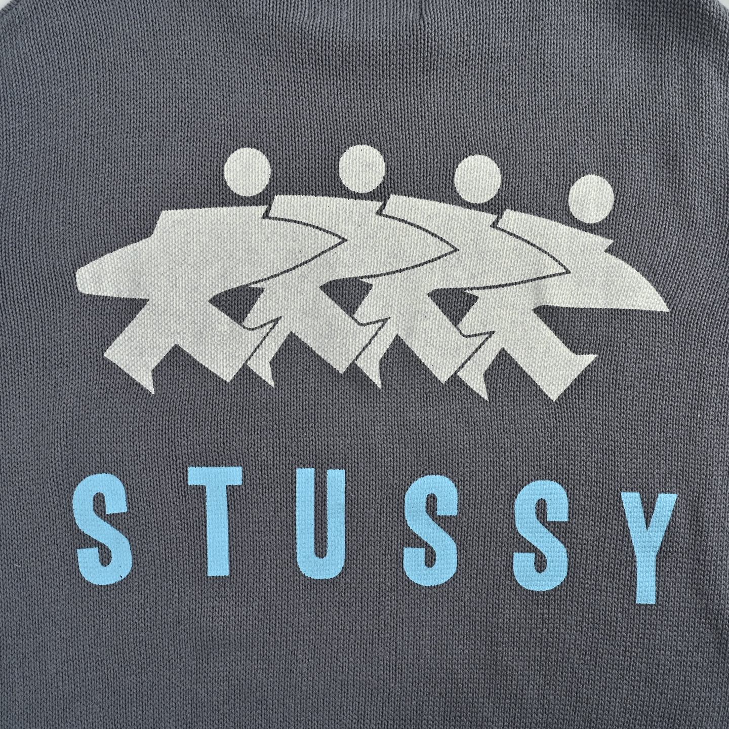 STUSSY/斯图西 25Fw 后背冲浪人印花圆领毛衣-莆田鞋,莆田鞋货源,高仿鞋,高仿鞋货源,安福档口,莆田高仿鞋,莆田鞋批发,高仿鞋批发,莆田高仿运动鞋,高仿运动鞋,莆田运动鞋 STUSSY/斯图西 25Fw 后背冲浪人印花圆领毛衣