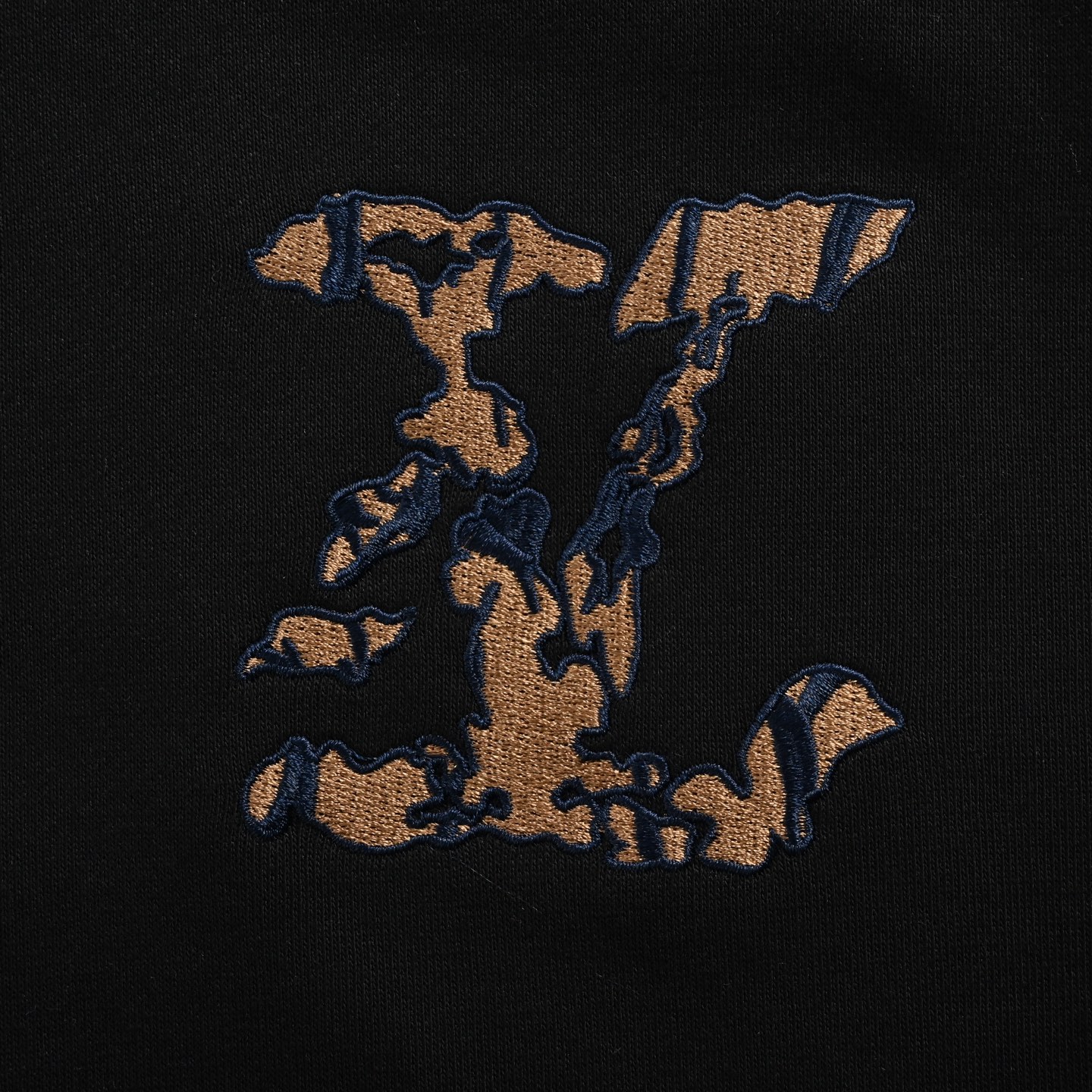 Louis Vuitton/路易威登 25Fw 织锦云朵贴布刺绣拼接圆领卫衣