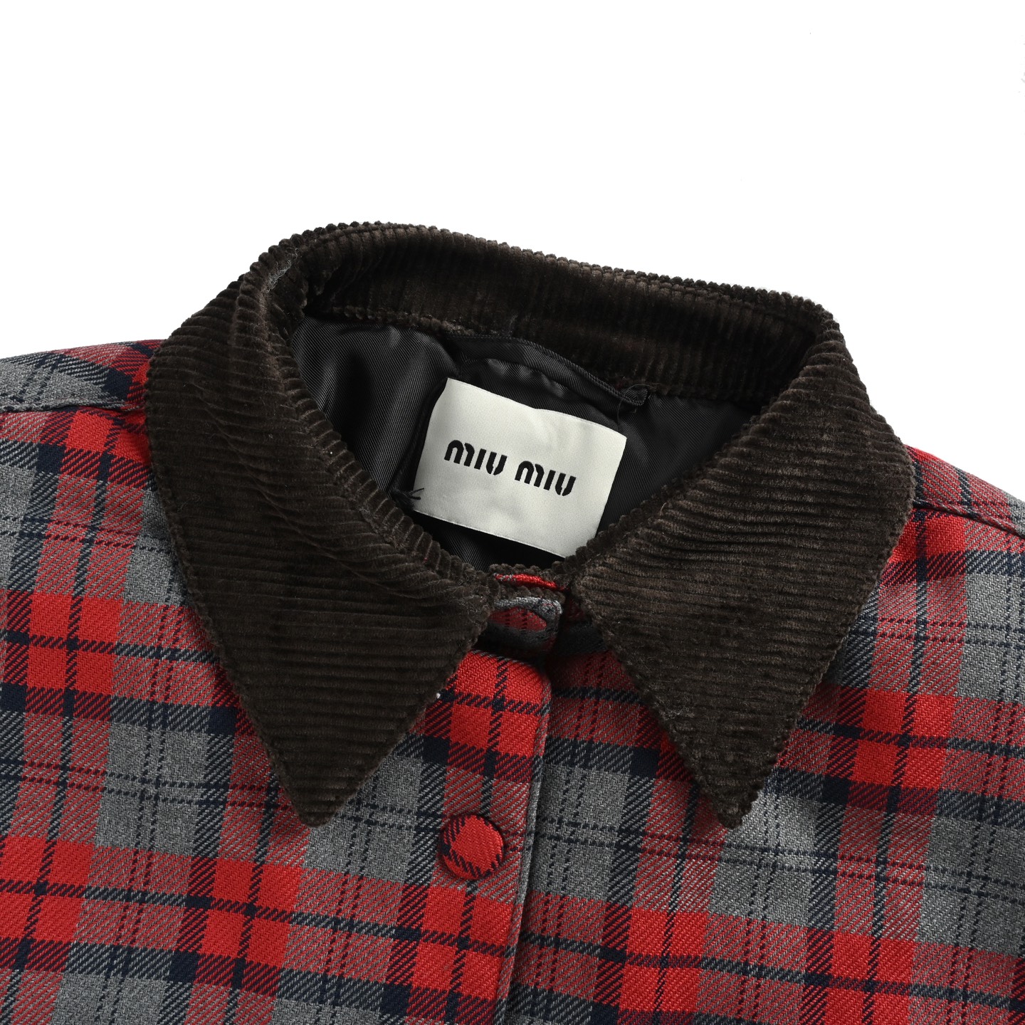 Miu Miu 25Fw Miu小标格纹棉服外套-莆田鞋,莆田鞋货源,高仿鞋,高仿鞋货源,安福档口,莆田高仿鞋,莆田鞋批发,高仿鞋批发,莆田高仿运动鞋,高仿运动鞋,莆田运动鞋 Miu Miu 25Fw Miu小标格纹棉服外套