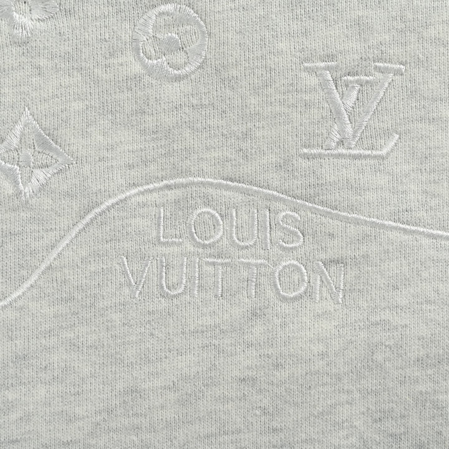 Louis Vuitton/路易威登 25Fw 暗纹老花拼接刺绣连帽卫衣-莆田鞋,莆田鞋货源,高仿鞋,高仿鞋货源,安福档口,莆田高仿鞋,莆田鞋批发,高仿鞋批发,莆田高仿运动鞋,高仿运动鞋,莆田运动鞋 Louis Vuitton/路易威登 25Fw 暗纹老花拼接刺绣连帽卫衣