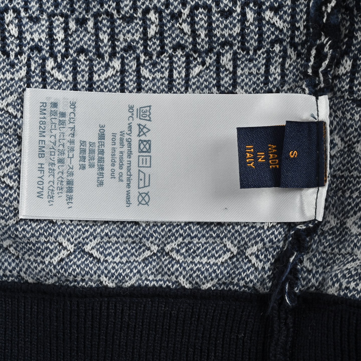 Louis Vuitton/路易威登 25Fw 棋盘格提花针织拉链外套