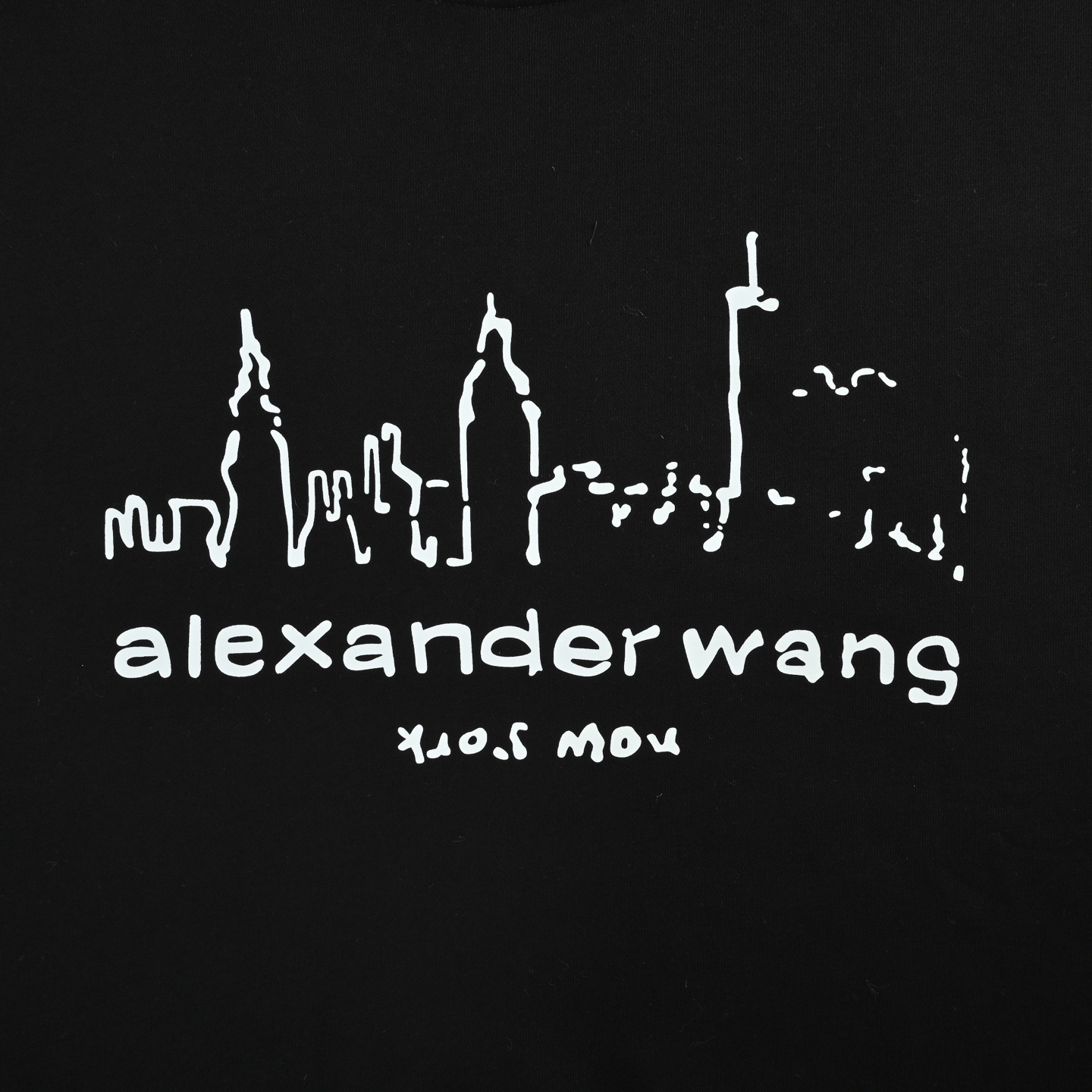 Alexander Wang/亚历山大王 25Fw 城堡圆领卫衣