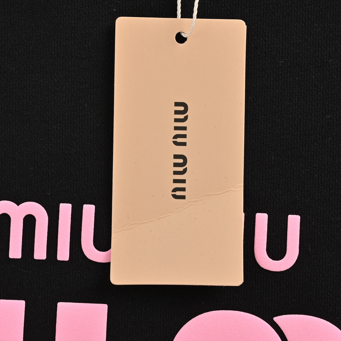 Miu Miu/缪缪 25Fw 发泡字母印花圆领卫衣