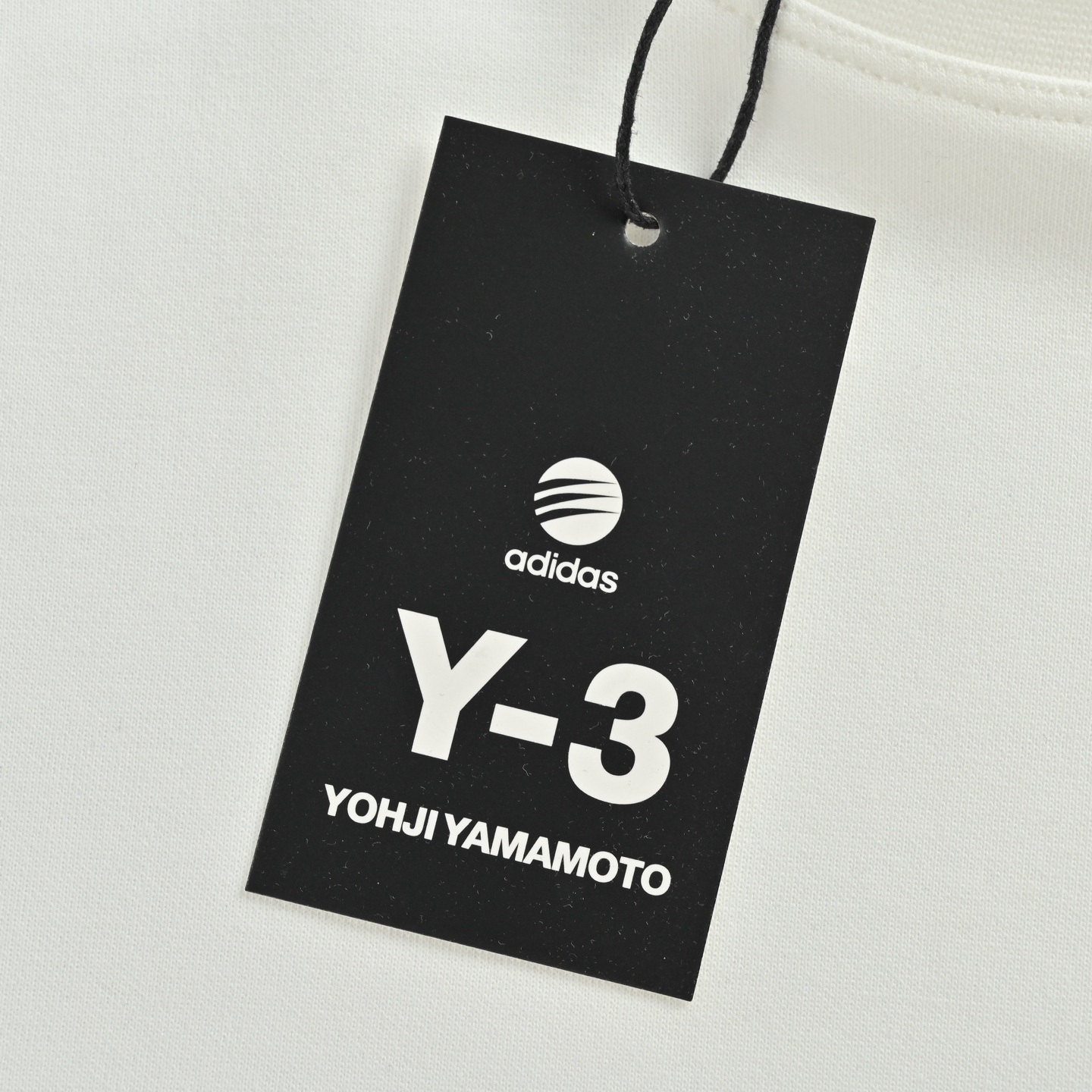 Y-3/山本耀司 25Fw 字母logo签名刺绣长袖T恤 定织定染 水洗柔滑长绒棉 黑色 白色