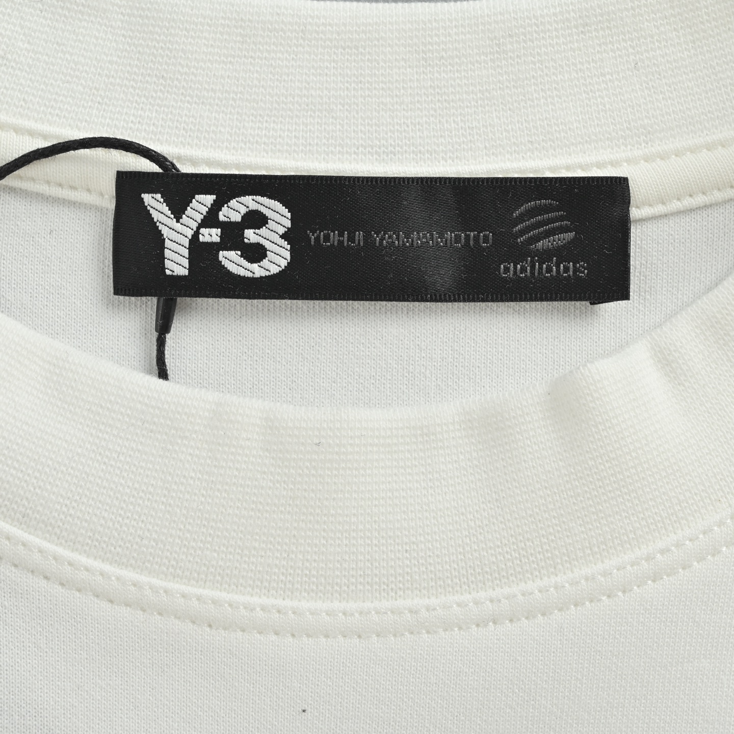 Y-3/山本耀司 25Fw 字母logo签名刺绣长袖T恤 定织定染 水洗柔滑长绒棉 黑色 白色