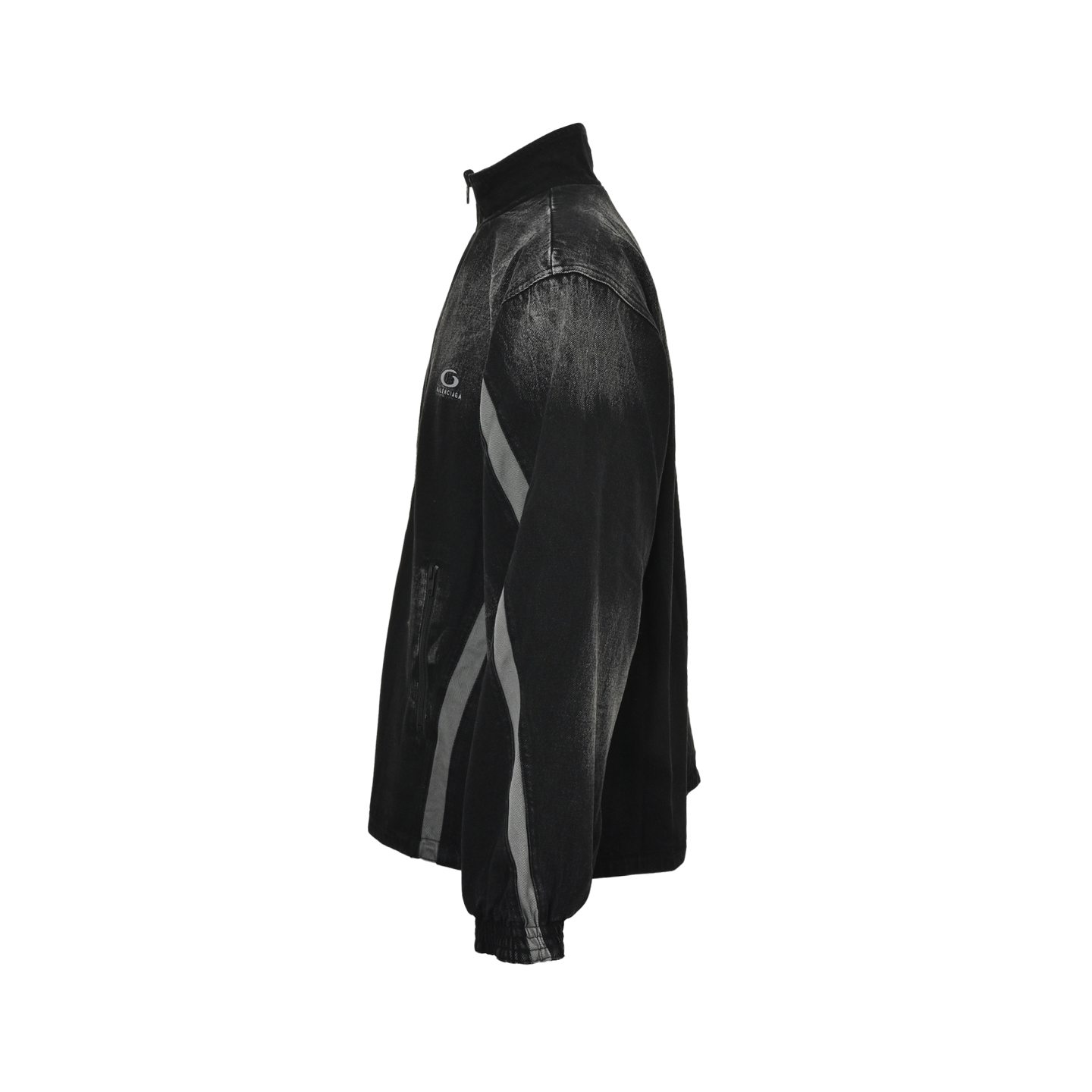 Balenciaga/巴黎世家 双面穿拼接牛仔冲锋衣夹克