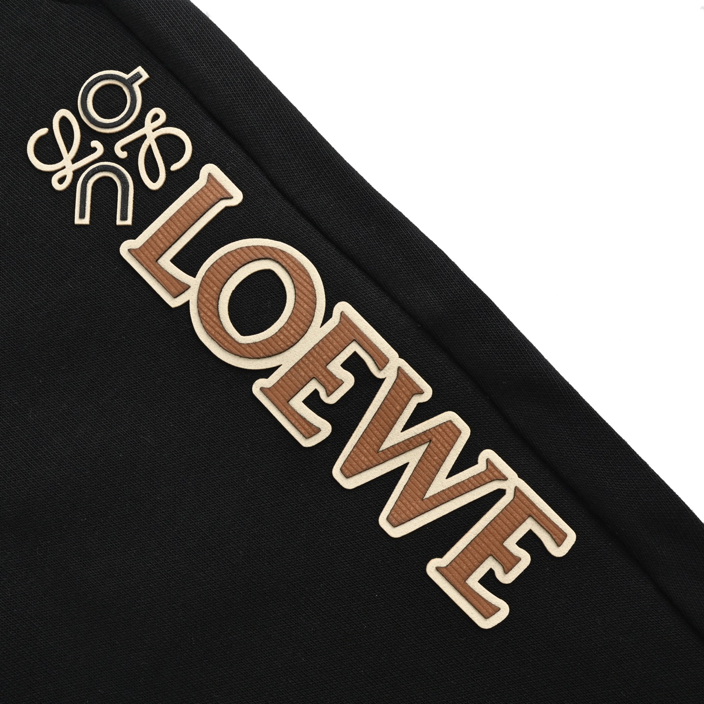 Loewe/罗意威 25Fw 昂跑联名压胶字母logo长裤