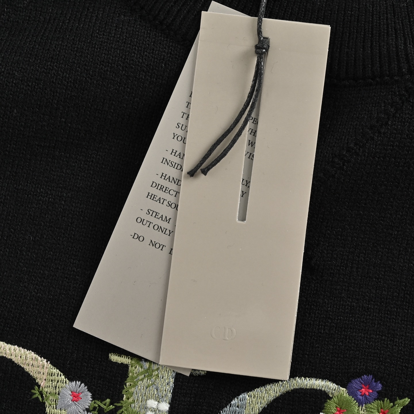 Dior/迪奥 花卉刺绣图案针织套头毛衣