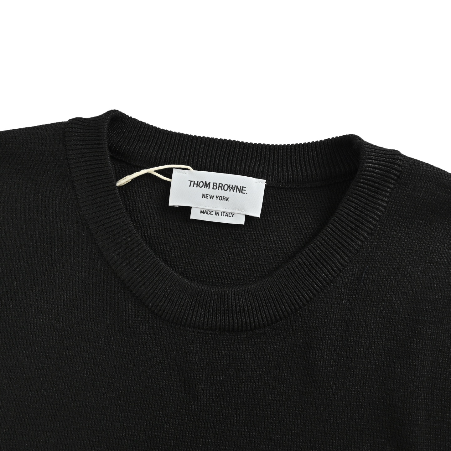 Thom Browne/汤姆布朗 25Fw M41四杠虚线玫瑰圆领毛衣