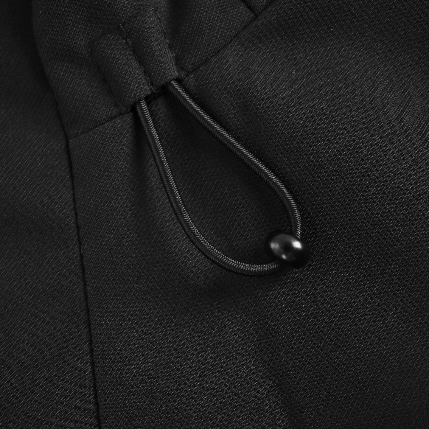 LoroPiana/LP 125Fw 科技防水纤维户外机能连帽棉衣 卡其 黑色