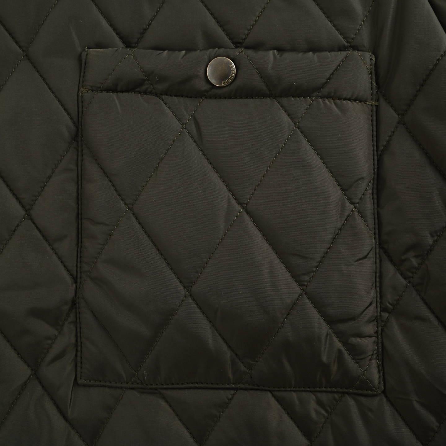 Burberry/巴宝莉 纯色绗缝口袋菱格棉服