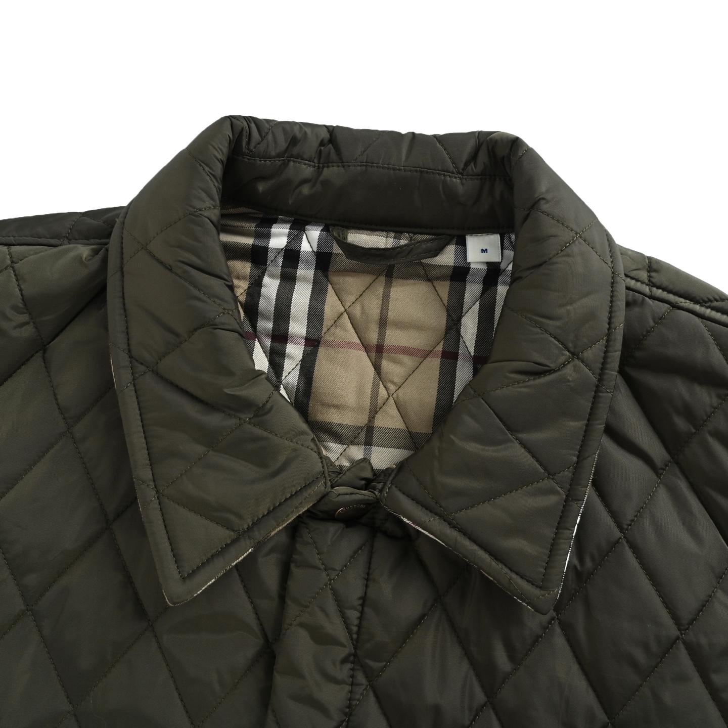 Burberry/巴宝莉 纯色绗缝口袋菱格棉服