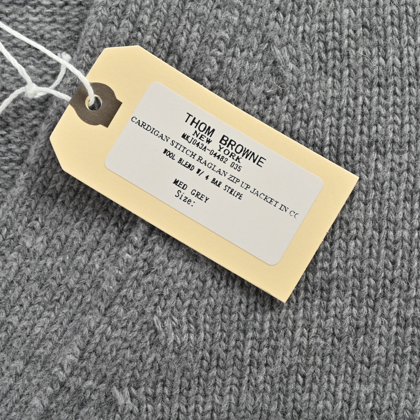 Thom Browne/汤姆布朗 25Fw 大鹅羊毛针织开衫