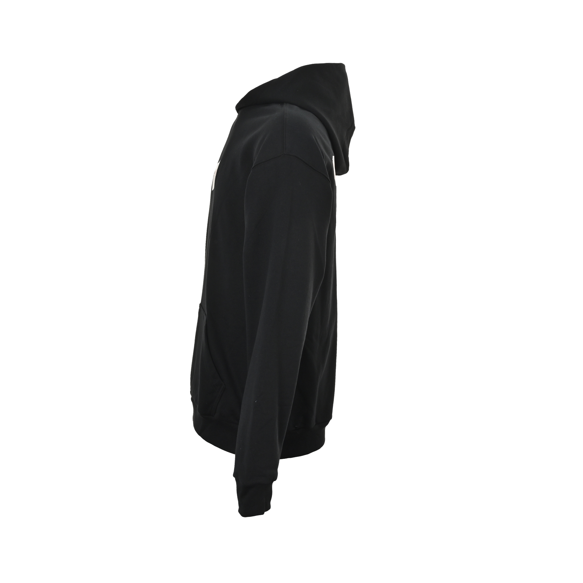 Balenciaga/巴黎世家 25Fw 刺绣胶带压胶连帽卫衣黑色 天兰