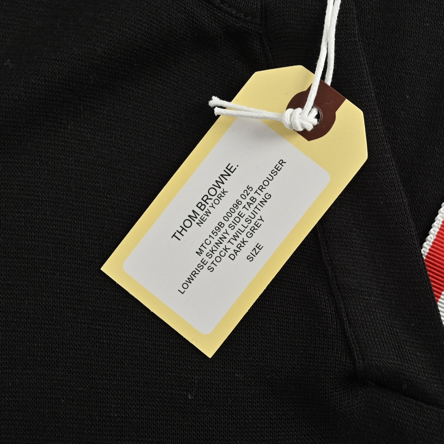 Thom Browne/汤姆布朗 TB 25Fw V领织带长袖T恤