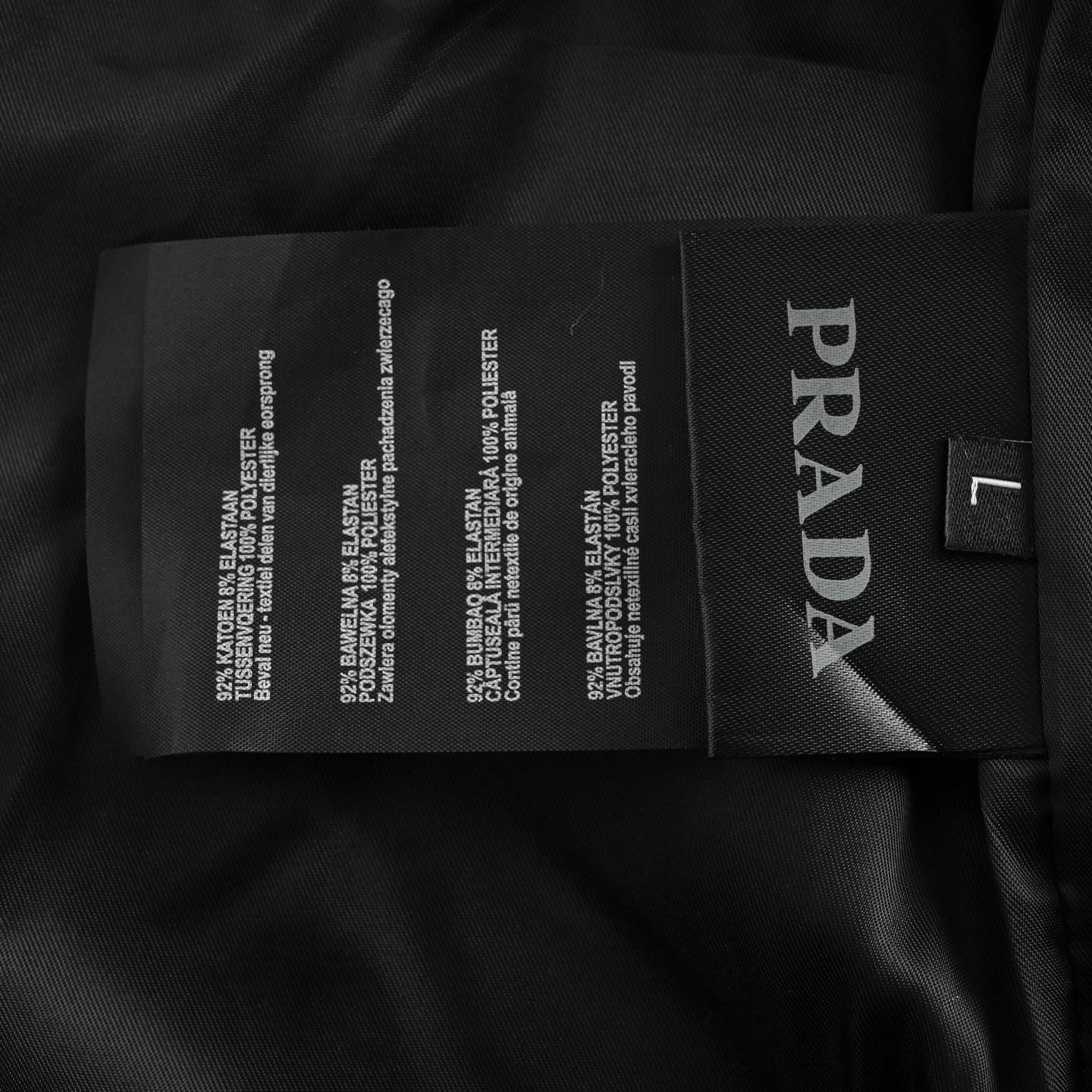Prada/普拉达 羊绒三角标衬衫夹克外套 灰色