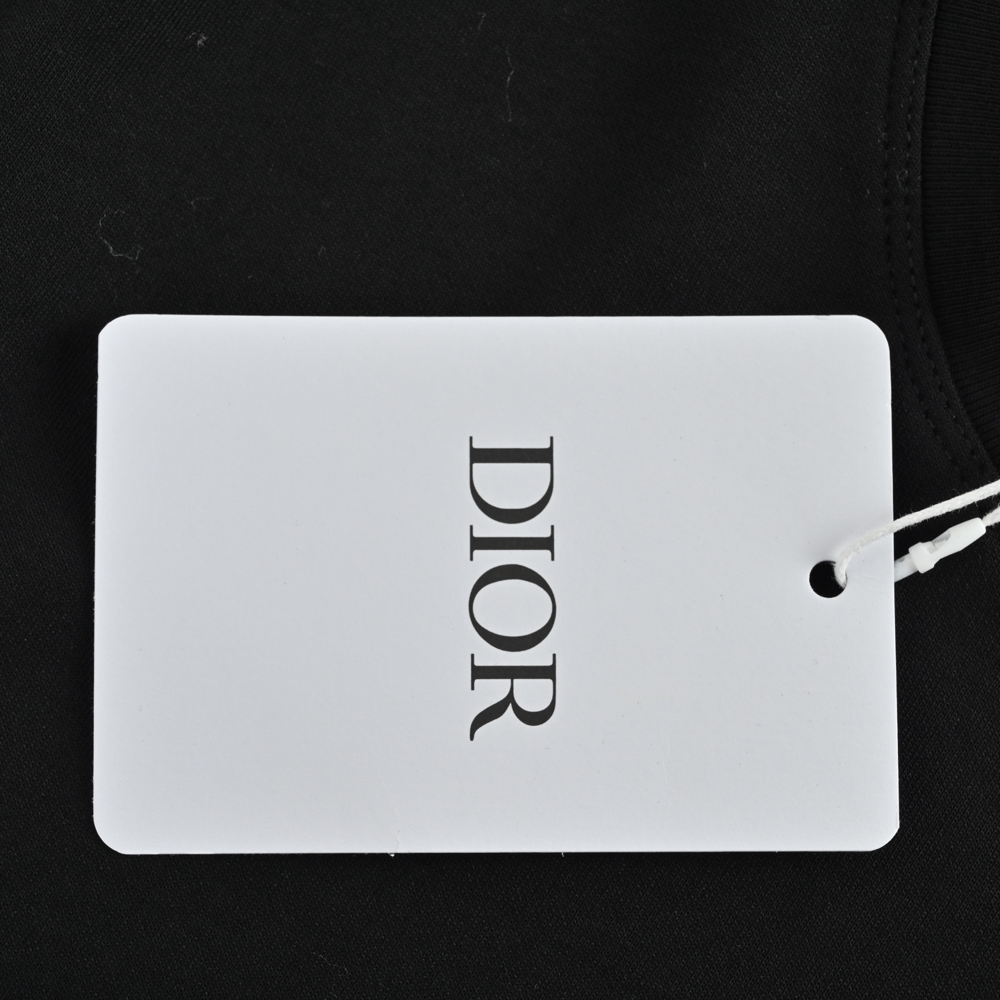 Dior/迪奥 标语刺绣长袖T恤 黑色 白色