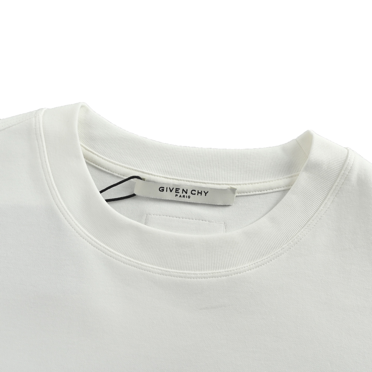 GIVENCHY/纪梵希 25Fw 宫格字母logo刺绣长袖T恤 黑色 白色