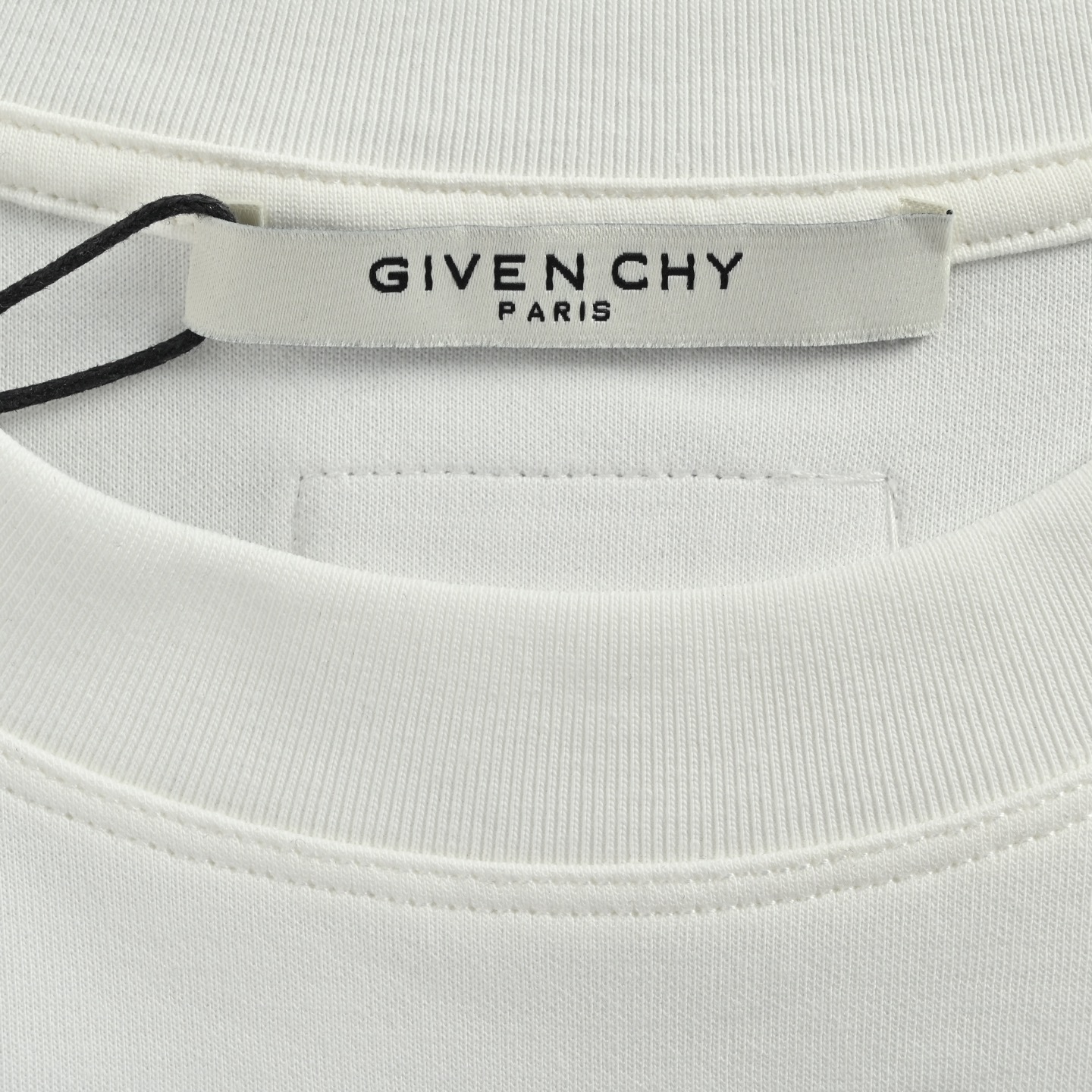 GIVENCHY/纪梵希 25Fw 宫格字母logo刺绣长袖T恤 黑色 白色