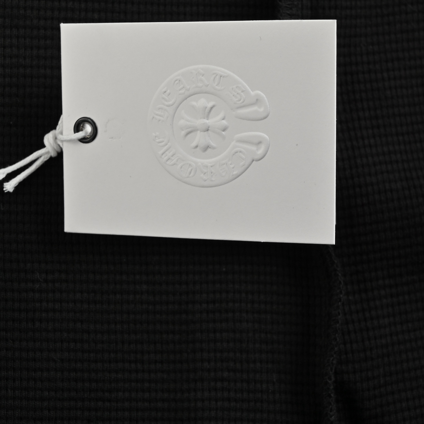 Chrome Hearts/克罗心 25Fw 十字皮标华夫格长袖-莆田鞋,莆田鞋货源,高仿鞋,高仿鞋货源,安福档口,莆田高仿鞋,莆田鞋批发,高仿鞋批发,莆田高仿运动鞋,高仿运动鞋,莆田运动鞋 Chrome Hearts/克罗心 25Fw 十字皮标华夫格长袖