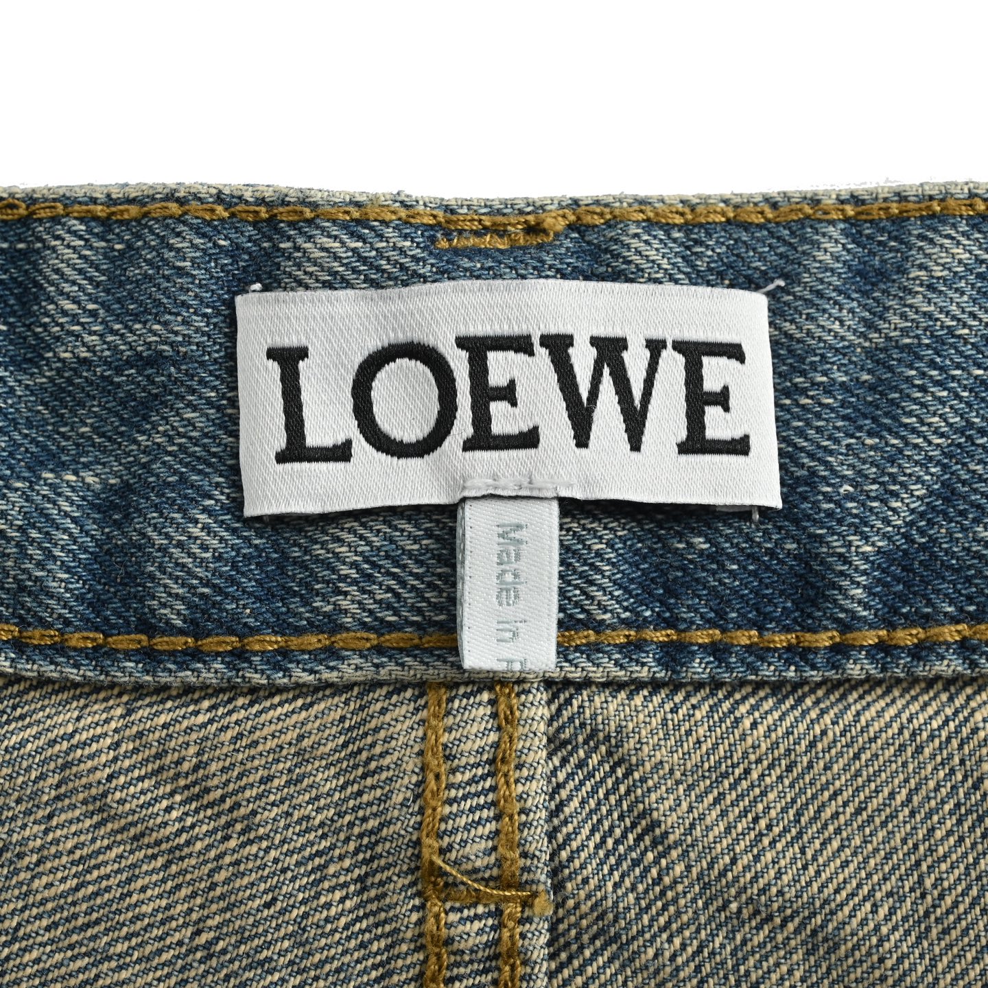 Loewe/罗意威 后袋彩绘字母牛仔裤