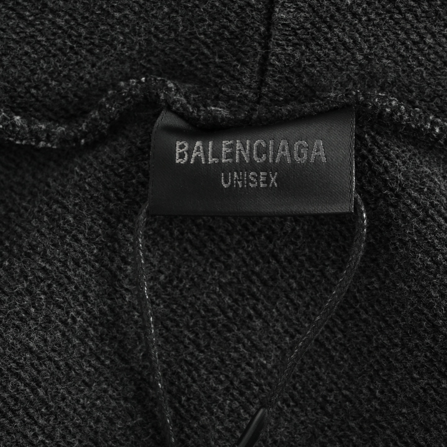 Balenciaga/巴黎世家 25Fw 滑雪3M刺绣反穿拉链连帽外套 水洗黑