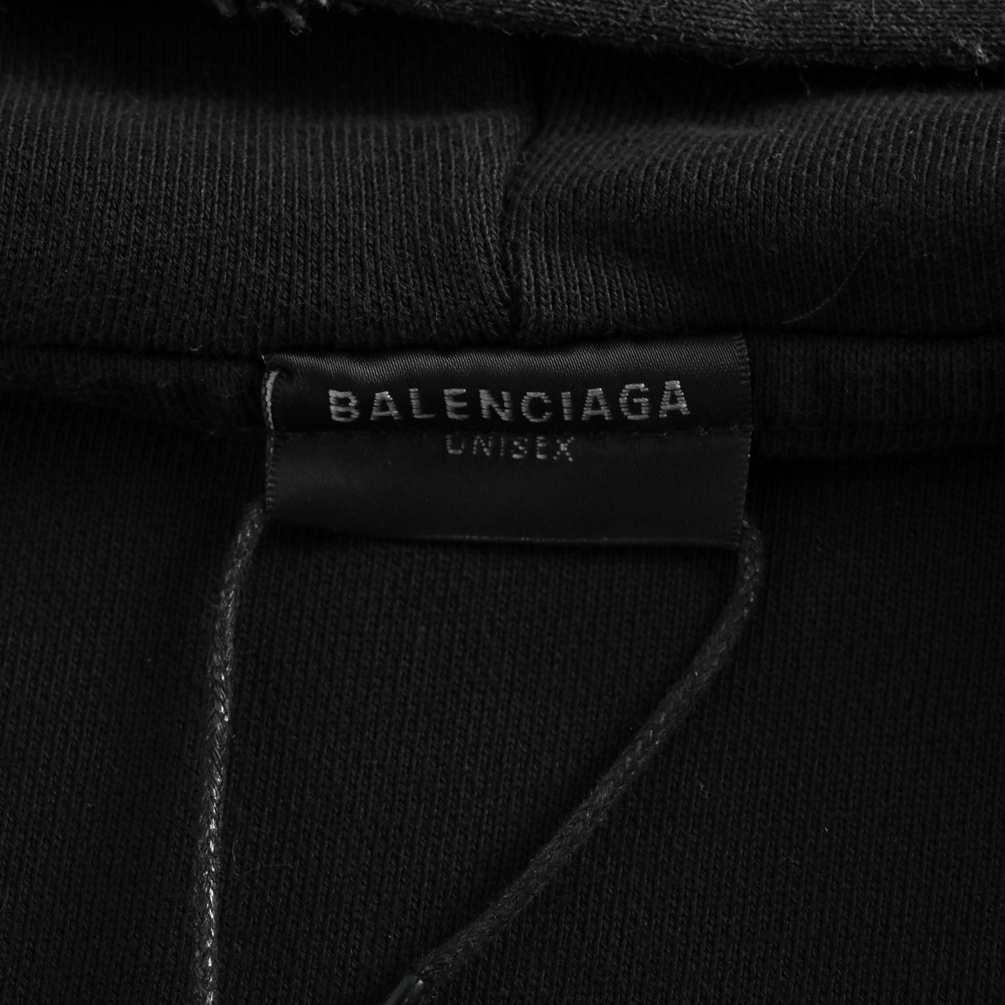 Balenciaga/巴黎世家 25Fw 可乐刺绣双面穿拉链连帽外套 水洗黑