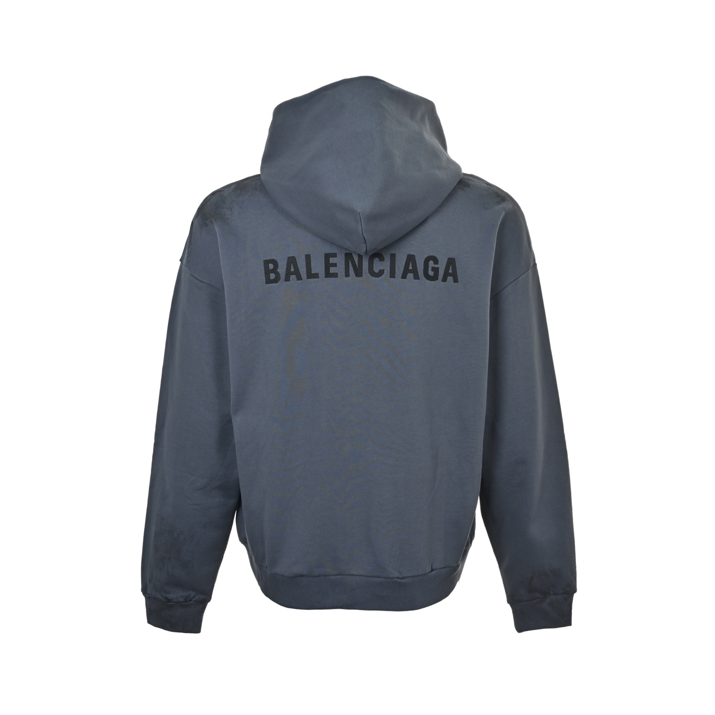 Balenciaga/巴黎世家 25Fw 前后刺绣涂鸦拉链连帽外套 涂鸦蓝