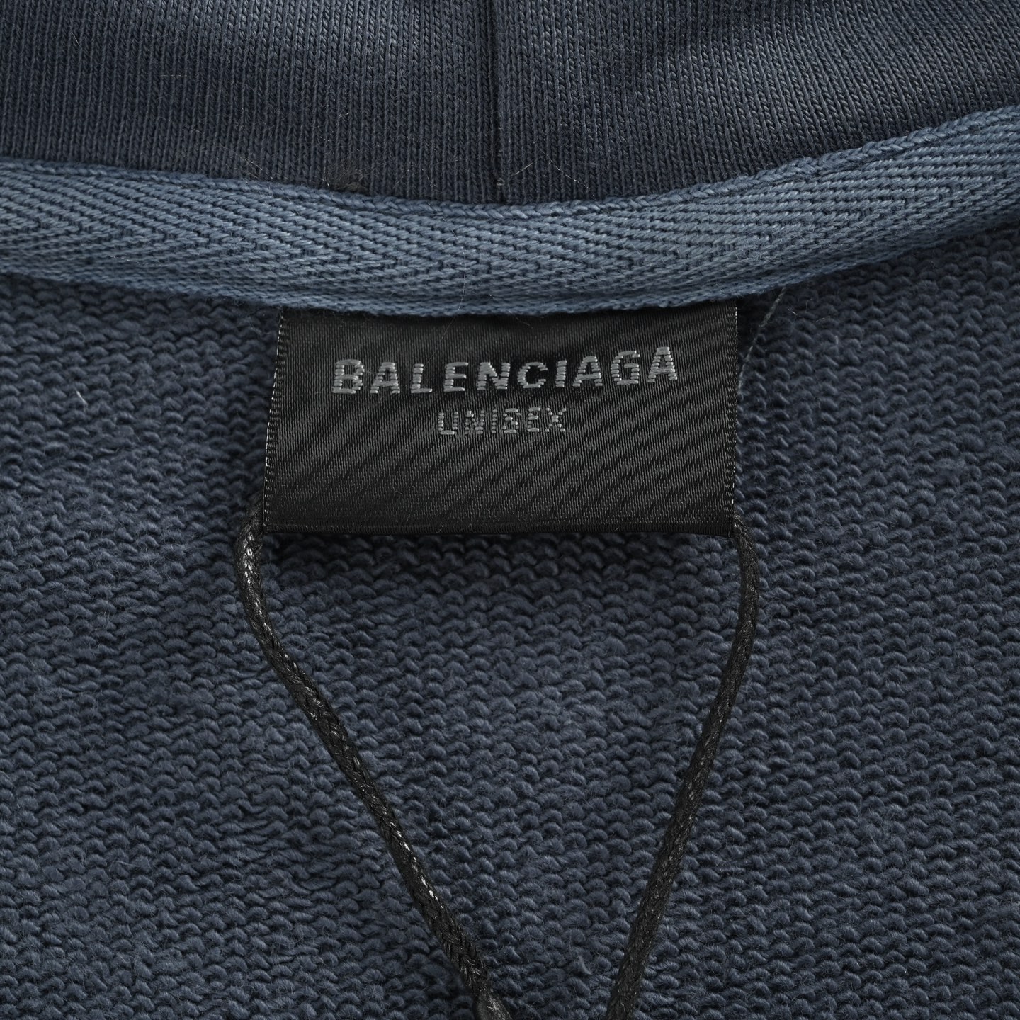 Balenciaga/巴黎世家 25Fw 前后刺绣涂鸦拉链连帽外套 涂鸦蓝