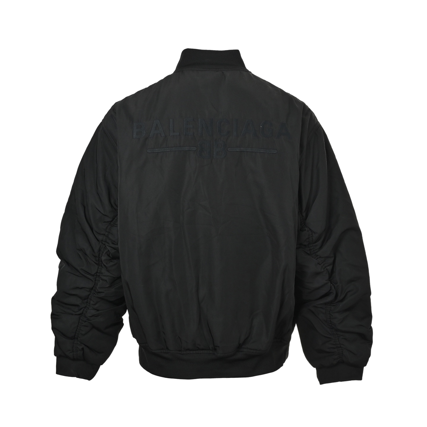 Balenciaga/巴黎世家 双B前后刺绣棒球飞行棉服夹克