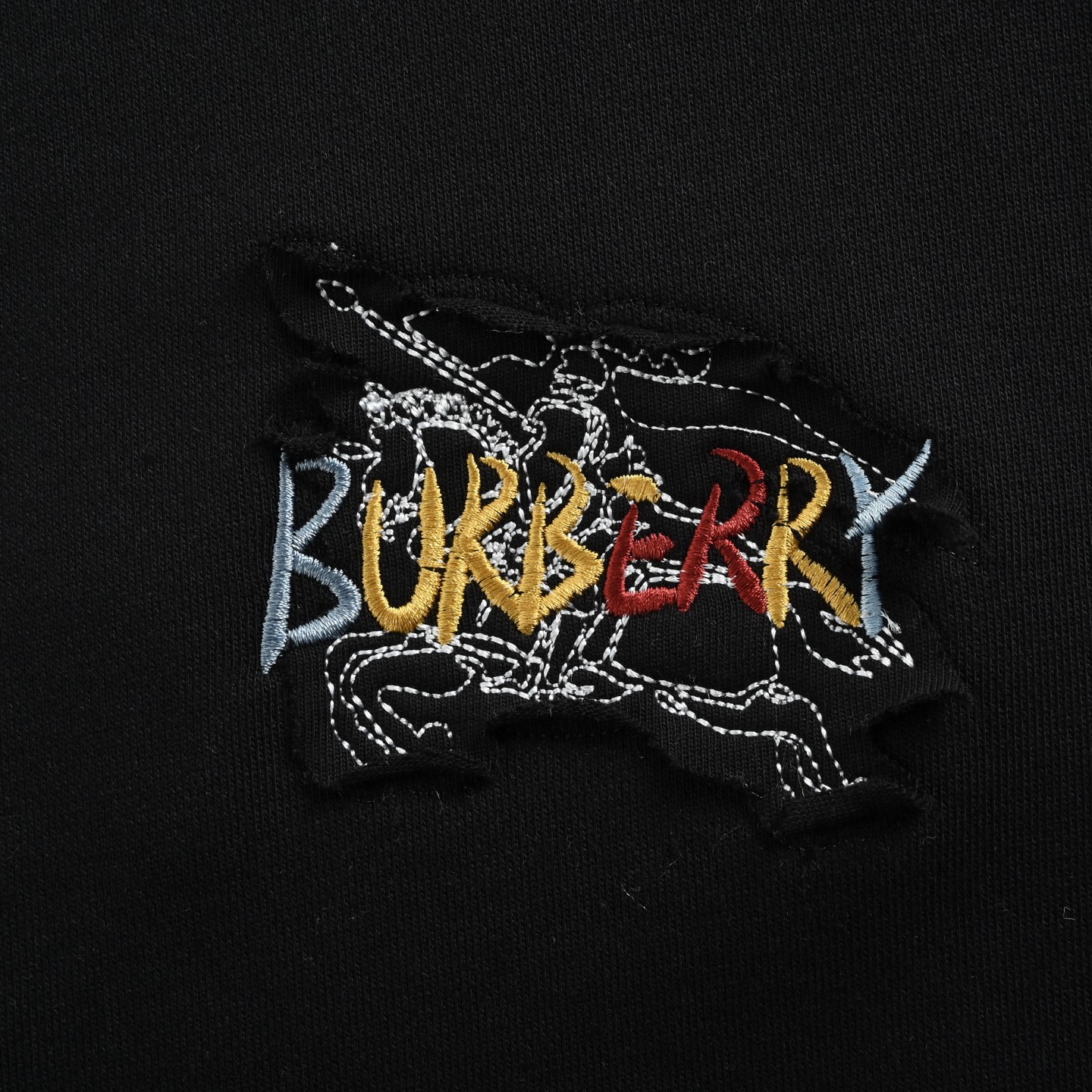 Burberry/巴宝莉 25Fw 涂鸦战马刺绣圆领卫衣 25FW秋冬新款圆领卫衣