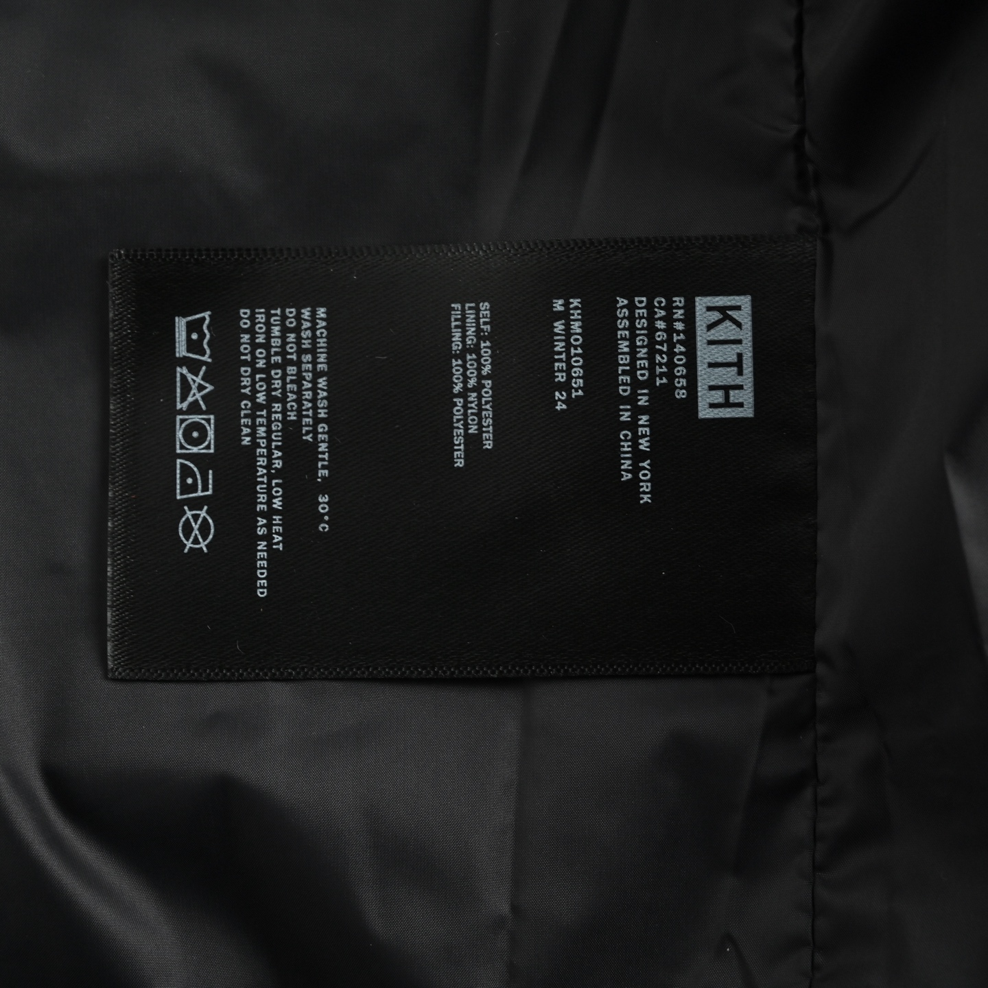 KITH 25Fw Brixton机车薄款棉服外套