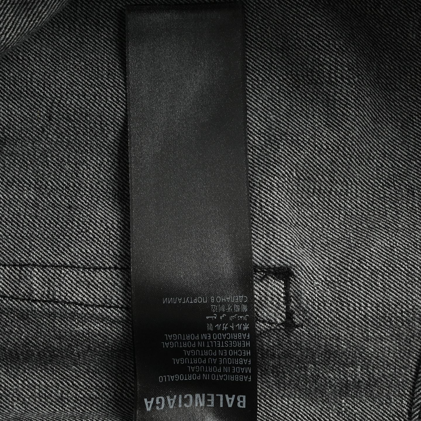Balenciaga/巴黎世家 油蜡工装牛仔裤