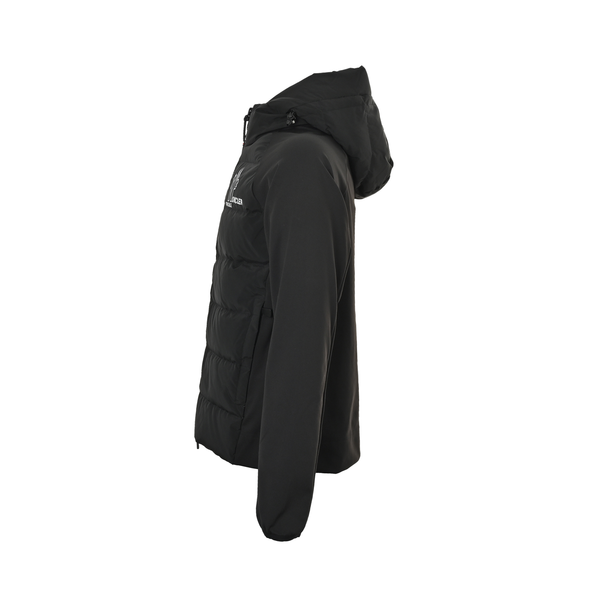 Moncler & RICK OWENS 蒙口RO联名款拼接袖连帽羽绒服