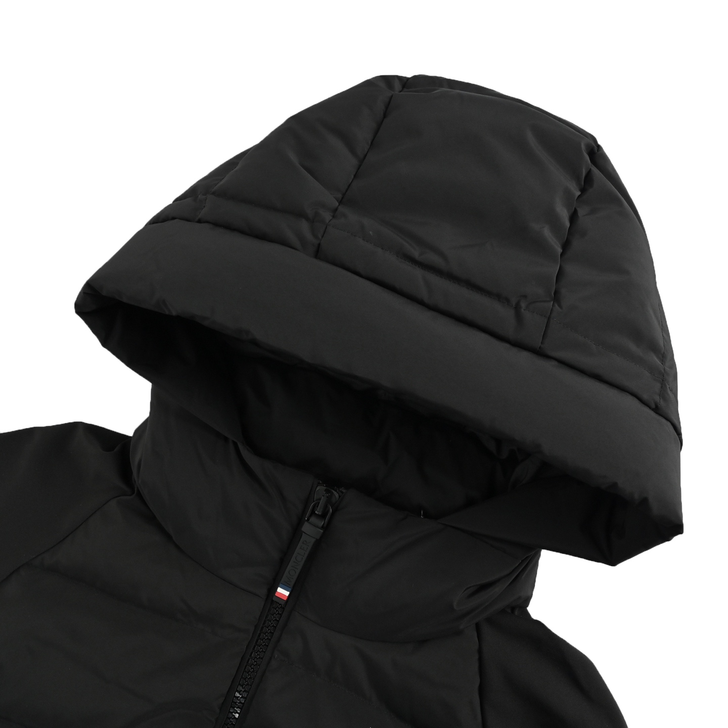 Moncler & RICK OWENS 蒙口RO联名款拼接袖连帽羽绒服