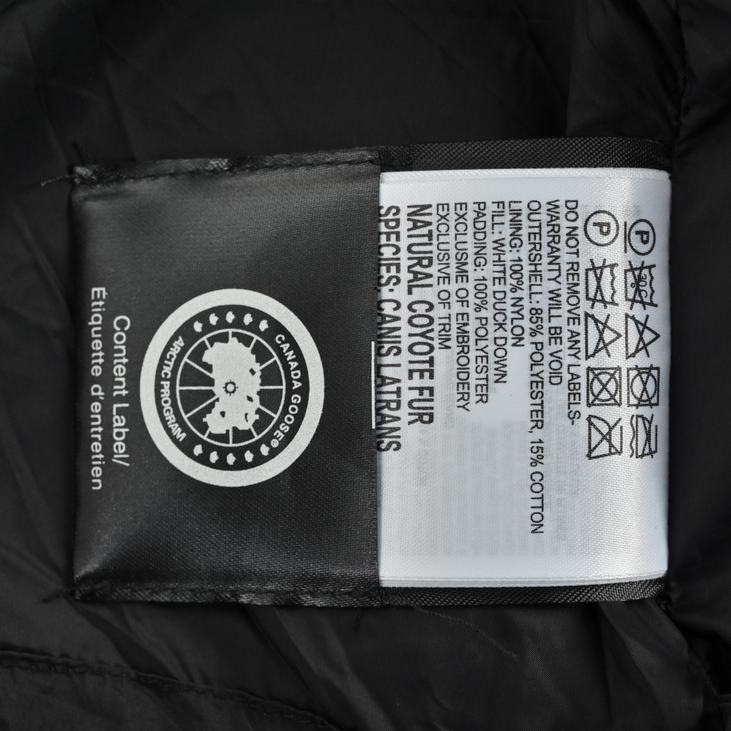 Canada Goose/加拿大鹅 黑标刺绣连帽羽绒服
