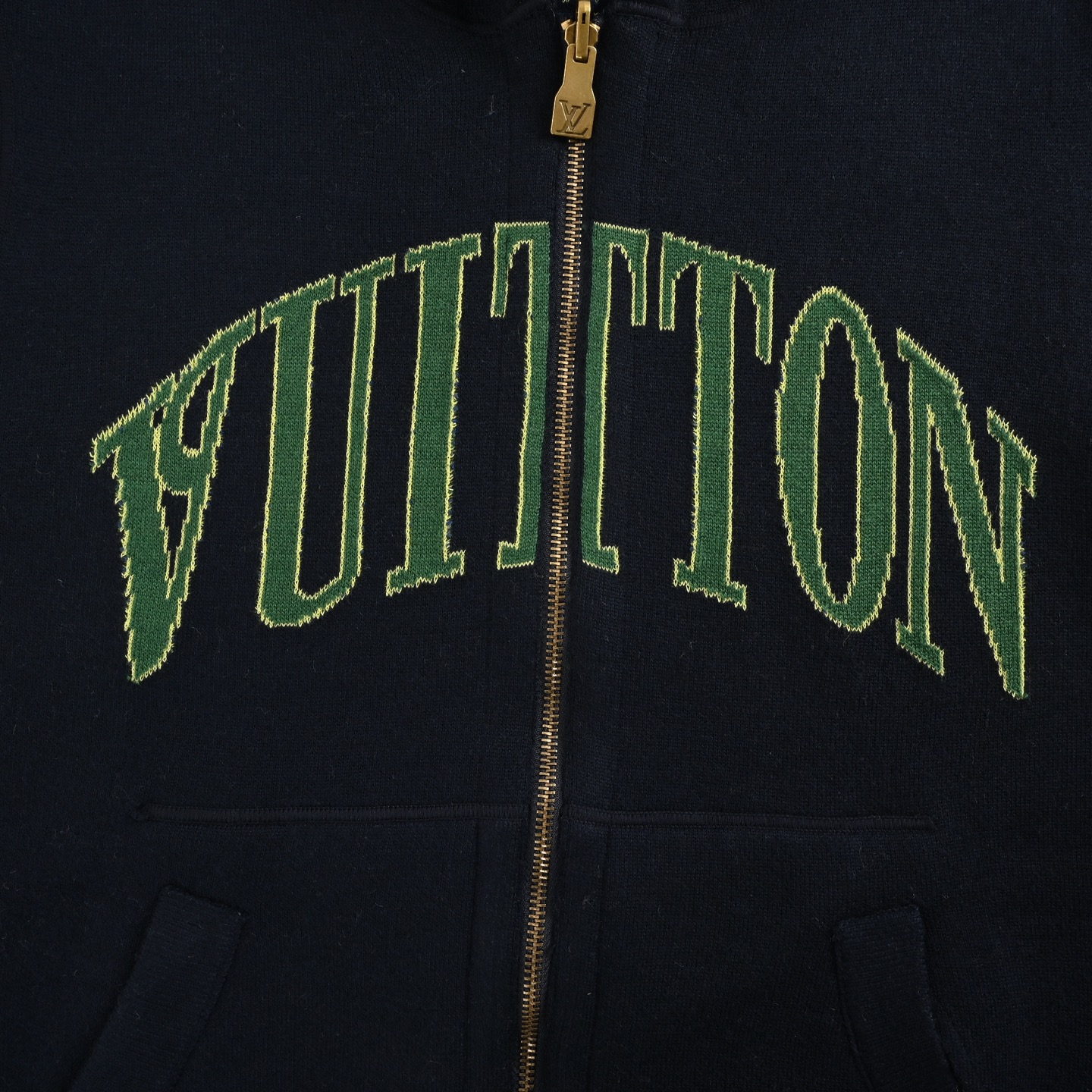 Louis Vuitton/路易威登 25Fw 字母提花双面针织拉链外套