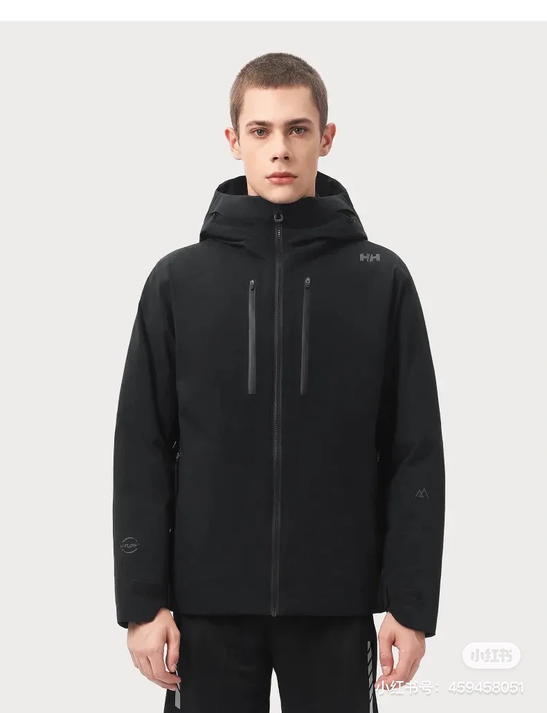 Hellyhansen/海丽汉森 HH户外登山防寒防风羽绒服上身效果#