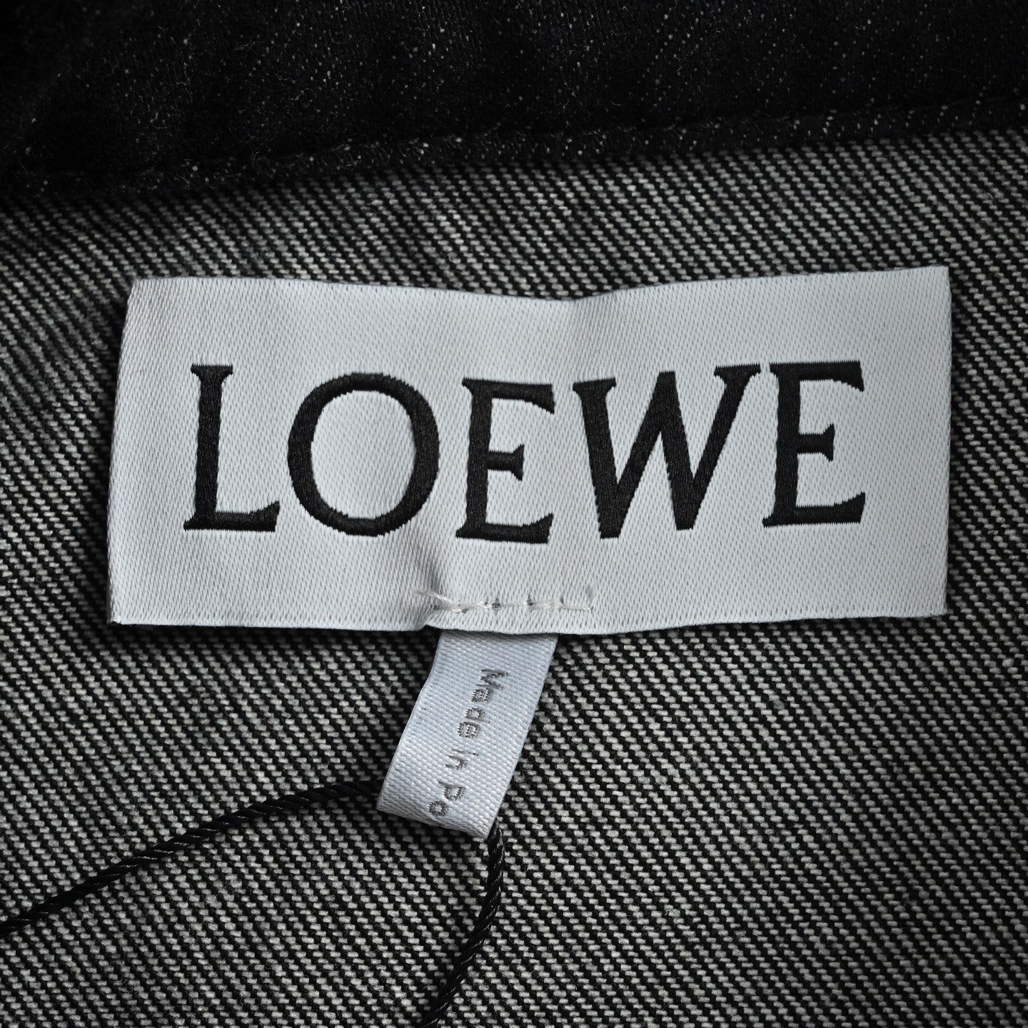 Loewe/罗意威 Anagram烧花镂空logo套装牛仔外套 中克重水洗棉质丹宁布夹克